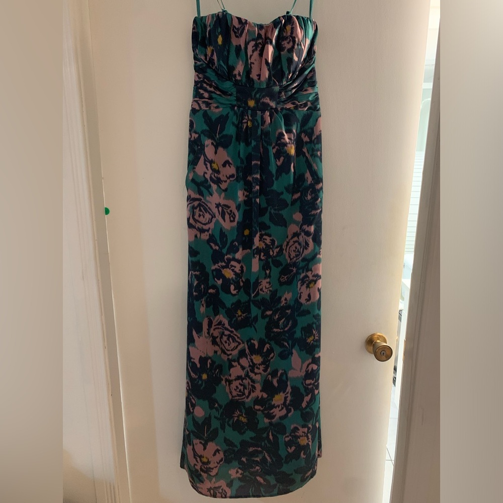 Floor length BCBG strapless